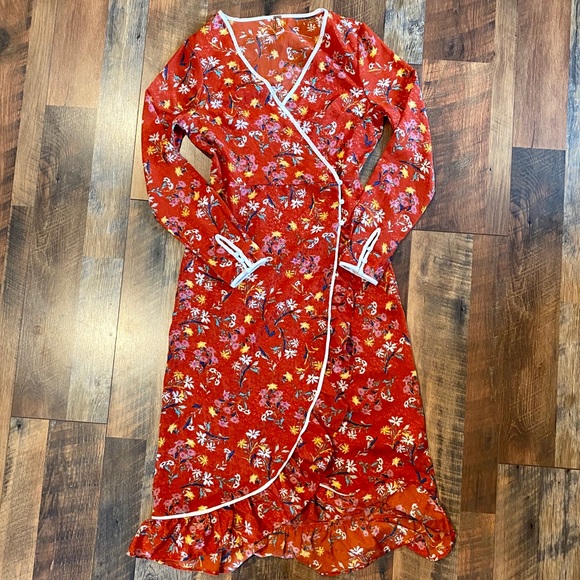 FREE PEOPLE Covent Gardens Midi Wrap Dress - Picture 5 of 8